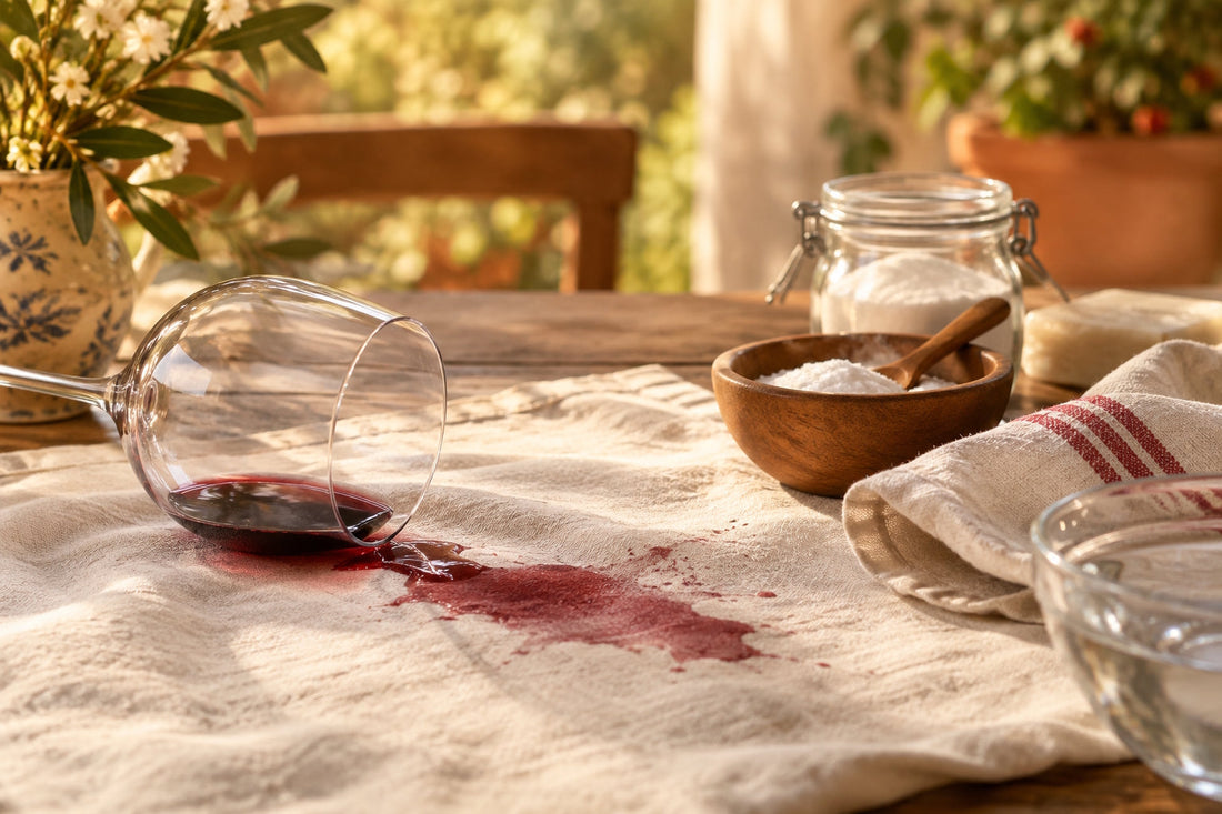 togliere macchie di vino rosso rimedi