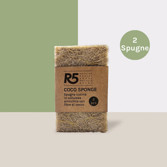 COCO SPONGE - Spugna in cellulosa e cocco | 2 pezzi