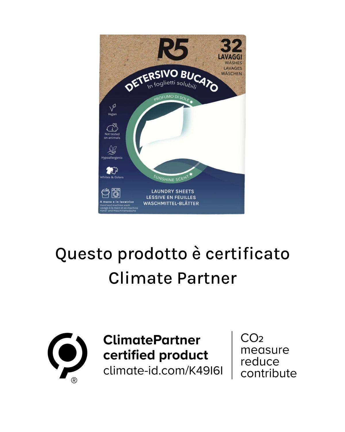 Climate Partner certified foglietti