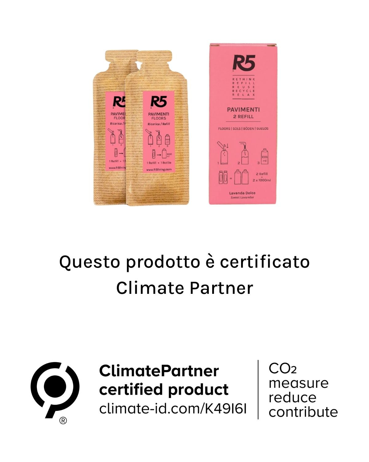 Climate Partner certified refill pavimenti