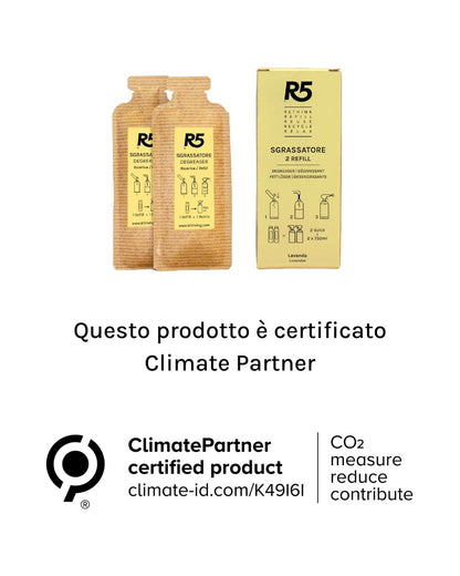 Climate Partner certified refill sgrassatore