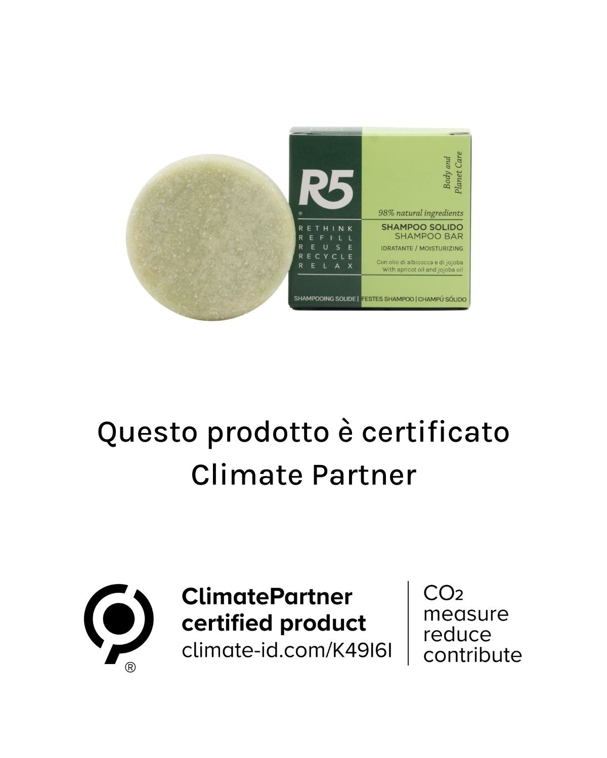Climate Partner certified shampoo