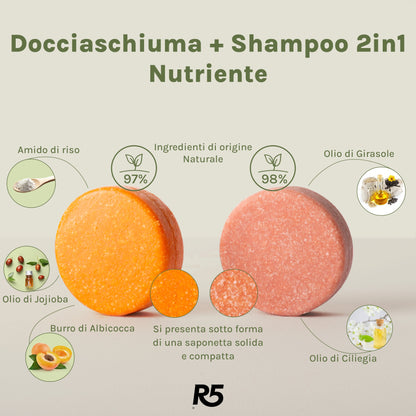 Kit Shampoo 2 in 1 + Docciaschiuma Solidi