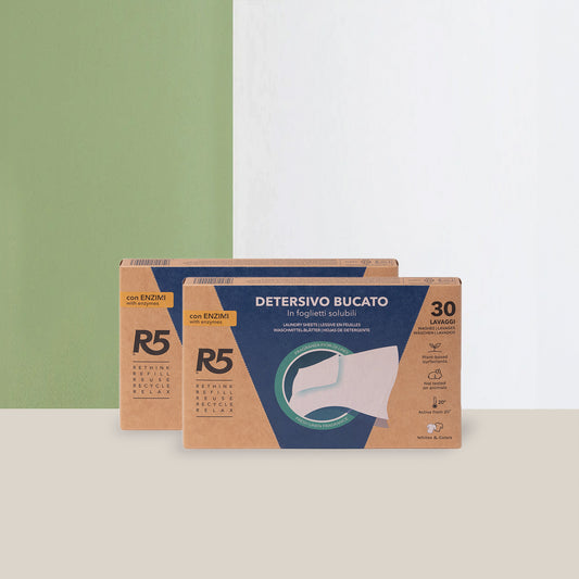 Multipack 2x Detersivo Bucato in Foglietti con Enzimi