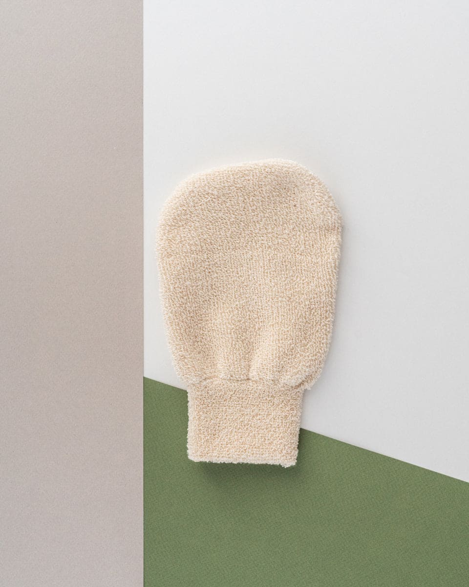 Guanto viso e corpo in cotone bio