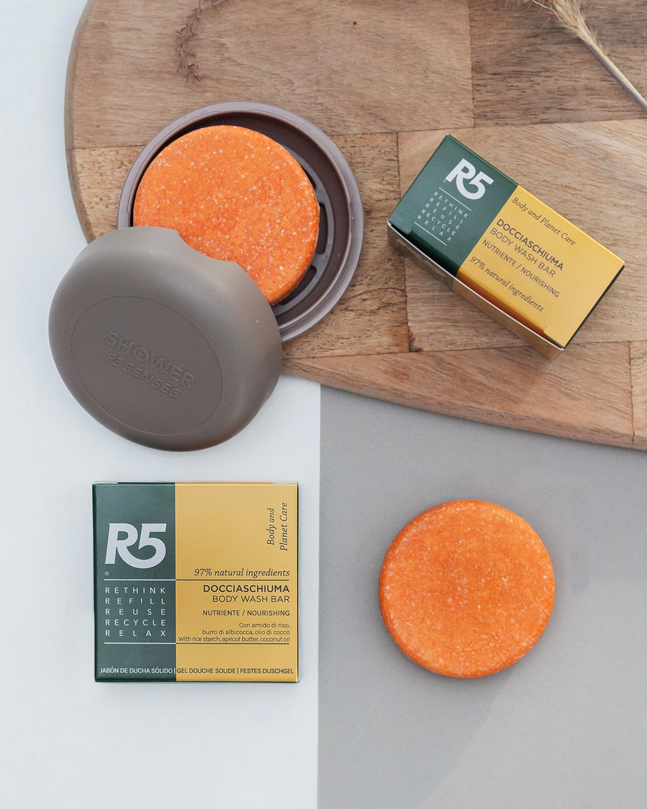 Kit de Gel de Ducha Sólido Nutritivo