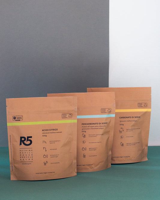 le 3 polveri magiche acido citrico percarbonato carbonato