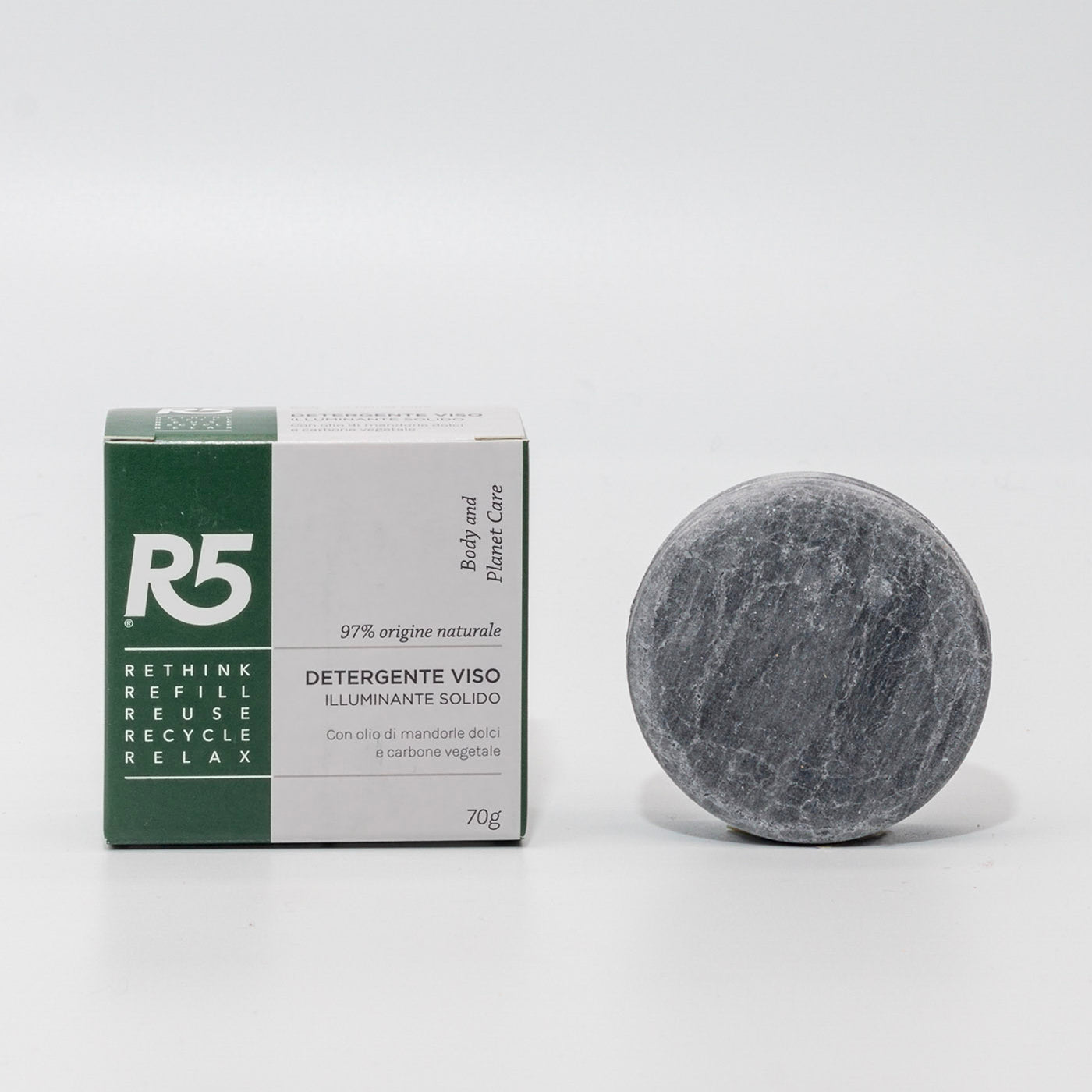 Nettoyant illuminant pour le visage solide